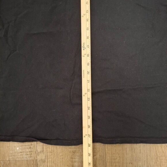 Vintage Fruit Of The Loom Heavy HD Skull Graphic T-Shirt XL Navy Blue - Picture 7 of 7